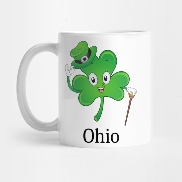 St Patrick&#39;s  Irish Shamrock OHIO, Irish Gift for Wife by yassinebd